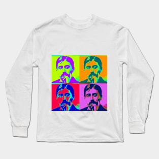 Pop Art - Marcel Proust Long Sleeve T-Shirt